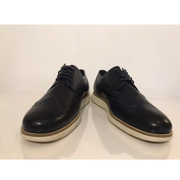 COLE HAAN ORIGINALGRAND WINGTIP OXFORD NAVY Men 10 - Picture 5 of 8